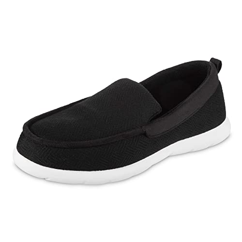 Image of isotoner Zenz Men's Sport Knit Moccasin, Slip-on Shoe