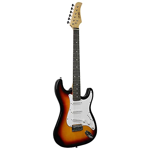 3rd Avenue XF 4/4 formaat elektrische gitaar, ultieme kit met 10W versterker, kabel, statief, gigbag, gitaarband, reservesnaren, plectrums, capo - sunburst - Image 5