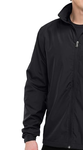 AFC Men’s Lightweight Windbreaker With Hood Water Resistant Lg to 6x Big & Tall2