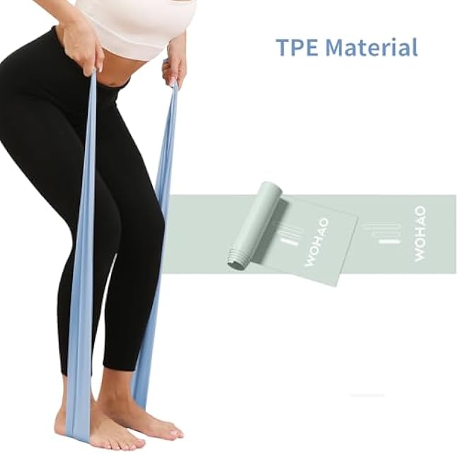 Resistance Band Set, Two Resistance Levels, Stretch Bands for Working Out Women or Men, Strength Training, Home Fitness, Toning, Stretching, Yoga, Pilates