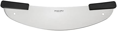 BOLEXINO 20" High Carbon Stainless Steel Pizza Cutter Rocker with Non-slip Handle, Premium Knife Tools for Pizza and Bread, Professional Pizza Oven Accessories for Commercial, Home