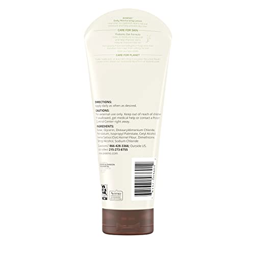 Aveeno Daily Moisturizing Body Lotion with Soothing Prebiotic Oat, Gentle Lotion Nourishes Dry Skin With Moisture, Paraben-, Dye- & Fragrance-Free, Non-Greasy & Non-Comedogenic, 8 fl. oz (Pack of 2) - image 8