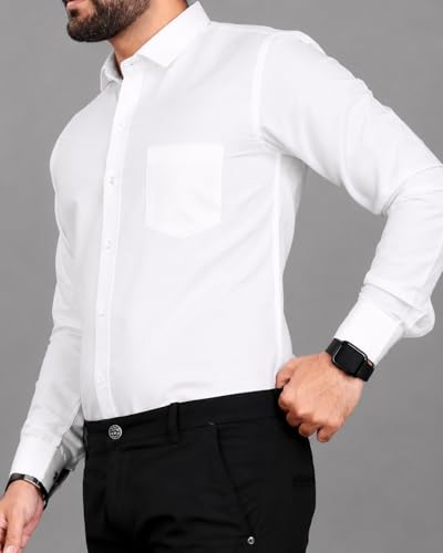 Image of CB-COLEBROOK Men's Casual, Regular Fit, Solid Colour, Lightweight, Button Down, Casual Wear, Shirt with Pocket. Suitable for Office & Casual Use