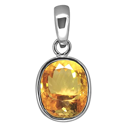 Pendentif Sunela citrine naturelle, le cadeau idéal de 5,05 carats pour couple