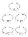 Chicnow Bridesmaid Gifts Love Knot Bracelet Set of 5