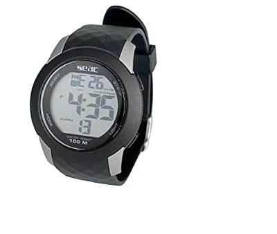 SEAC Chronos, Orologio Digitale Resistente all'Acqua 100 m Unisex Adulto, Nero, Standard