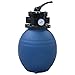 Produktbild vidaXL Sandfilter mit 4 Wege Ventil Sandfilteranlage Poolfilter Poolpumpe Filteranlage Filterkessel Pool Filter Schwimmbecken Blau 300mm 7m³/h