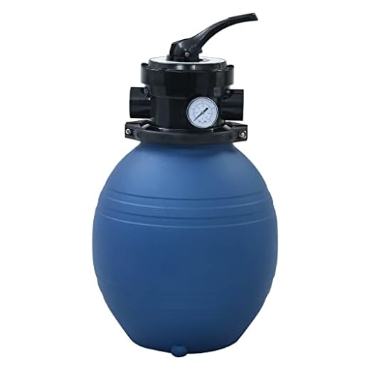 Vidaxl Filtro De Arena Piscina Con Válvula De 4 Posiciones Filtrar Purificar Agua Claro Limpiador Dispositivo Equipamiento Bomba Azul