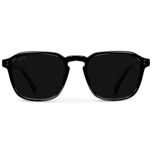 Image of WearMe Pro Men's Polarized Square Sunglasses - Wide Fit, Retro Style, UV400, Lightweight Frame for Driving & Daily Wear