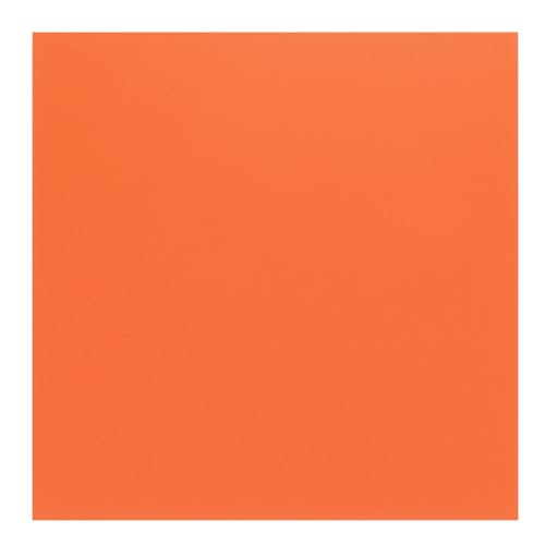 Image of ABS Plastic Sheet 12 x 12 Inch,Flexible Plastic Sheets 1 /12 Inch Thick Thermoplastic Sheet with Leather Texture Orange for DIY Crafts Decors 1Pcs