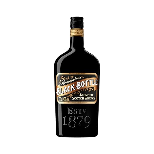 Black Bottle Original | Whisky Scotch Blended | 40% ABV | 70 cl | Tourbé avec des notes de miel | Parfait pour les cocktails | Bousculez les règles