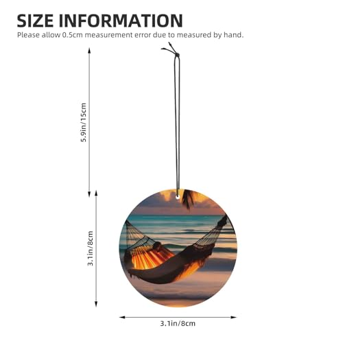 Hojas aromáticas para coche Sunset beach hammock miniatura 4