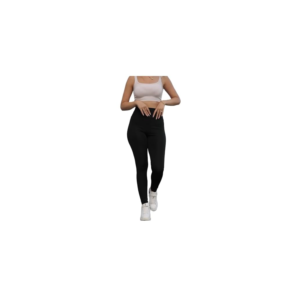 HARE High-Waist Leggings for Women – Soft, Tummy Control, Gym & Yoga