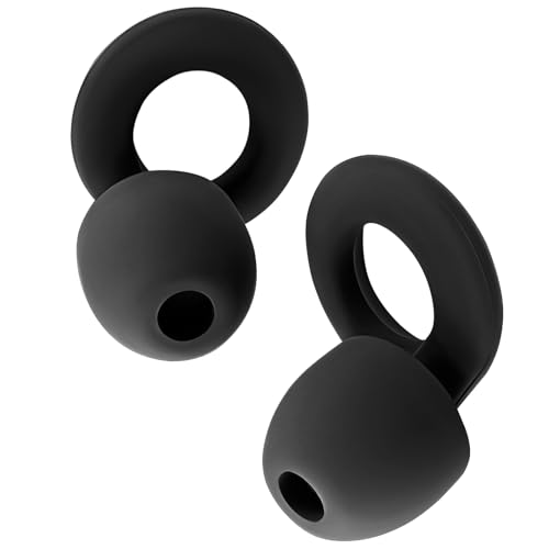 Ear Plugs for Sleep,Soft Comfortable Ear Plugs,Ear Plugs for Sleep Noise Reduction,Comfy Reusable Noise Reducing Earplugs for Sleep,Ear Plugs for Deep Sleeping,Travel,Concert XS/S/M/L (Light Black)