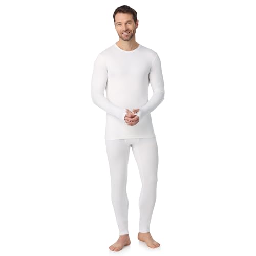 Image of Cuddl Duds Lightweight 2 Piece Active Base Layer Matching Sets for Men | Everyday Activewear, Long Sleeve Top & Leggings, Gym Workout & Fitness Clothes, Breathable Moisture Wicking Lounge Set