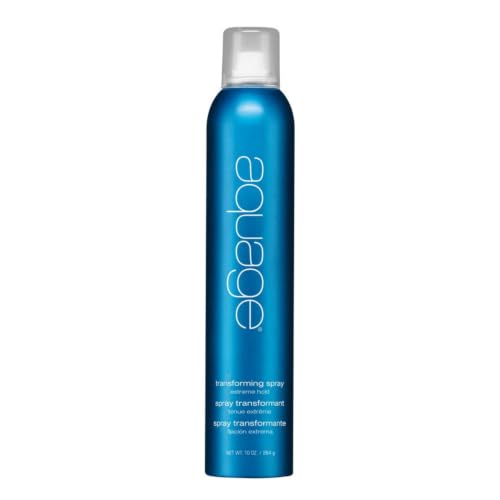 Aquage Transforming Extra Hold Hairspray for Women - Volumizing Finishing Spray for Fine Hair - Frizz Control Anti-Humidity & Shine with AlgaePlex - Sulfate + Paraben Free Aerosol Hair Spray (10 oz)