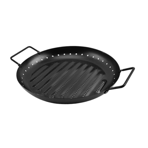 OUNONA Plato De Carne Parrilla Antiadherente Para Acampar Al Aire Escurridor Para Barbacoas Placa De Barbacoa