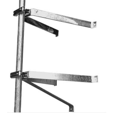 Paire D'ETRIERS Fixation Murale en U pour MÂT DÉPORT 50 CM Mat antenne TNT Parabole