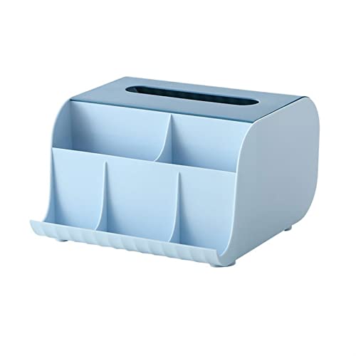 Soporte creativo para caja de pañuelos, organizador de escritorio multifunción y servilletero, elegante estante de almacenamiento de papel para el hogar y la oficina ()