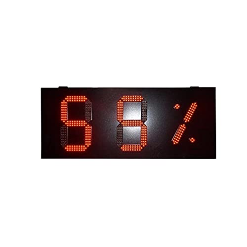 Cronómetro digital portátil para gimnasio, 12 pulgadas, rojo, resistente a la lluvia, formato 8.88, indicador LED para estaciones de servicio, pantalla de precios al aire libre, montaje en pared miniatura 1