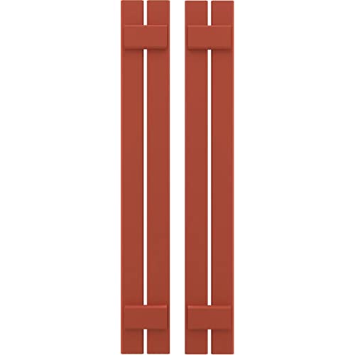 Ekena Millwork ARW101SB207X47CLH Americraft Two 2 Exterior Real Wood Spaced Board-n-Batten Shutters (Per Pair), 7 1/2"W x 47"H, Colorful Leaves