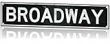 Broadway Metal Sign 18x4 - Embossed Vintage Aluminum Retro New York City Wall Art for Home, Office, Bar, or Theater Room Decor – Broadway Gifts