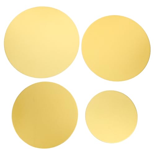 Hemoton 4Pcs Cake Stand Elegant Mousse Cake Bases with Refined Texture for Cake Display for Weddings Parties and Special Occasions