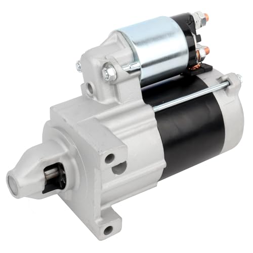 Image of SCITOO Starter Motor fit for John Deere Mowers - Z-Trak 657 / 657A /667 /667A /727 / 727A All,for Kawasaki 23HP for Kubota Tractors - Lawn T1770 2005-Bk FH GH500V 17HP Gas Replacement Starter 18266