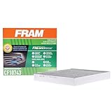 FRAM Fresh Breeze Cabin Air Filter Replacement for Car Passenger Compartment w/Arm and Hammer Baking Soda, Easy Install, CF10743 for Select Chrysler and Nissan Vehicles , white