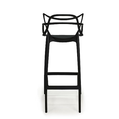 Banqueta Alta Allegra Design Cozinha/bancada - Preto