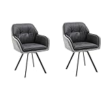 Modernes Design – Das zeitlose Design sorgt dafür, dass die Stühle auch morgen noch zeitgemäß und modisch wirken. Der komfortable Küchenstuhl lässt sich daher problemlos mit verschiedenen Tischen und Einrichtungsstilen kombinieren.