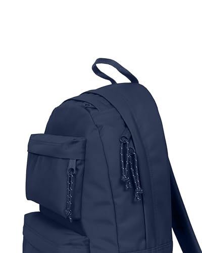 Image of EASTPAK Padded Double - 24L Squared Backpack with Dual Front Pockets, 13 inch Laptop Sleeve, Bottle Holder & Padded Straps, Nighttime Navy