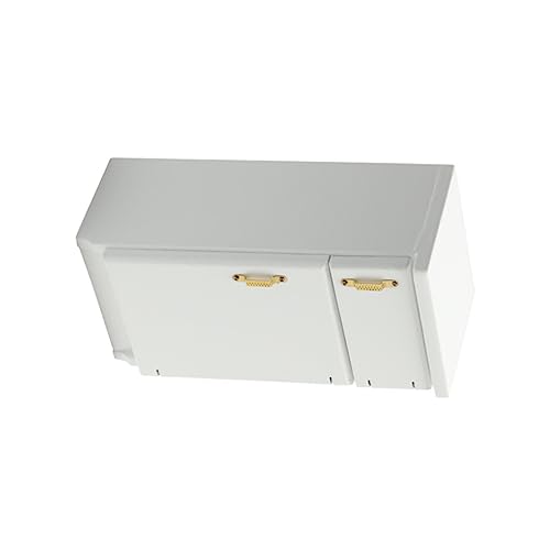 Yardwe Casa de Muñecas Mueble Miniatura Blanco Decorativo Adorno Seguro y Duradero para Habitaciones y Manualidades