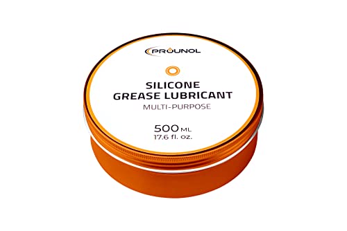Prounol Graisse de silicone 500 ml - 100% Silicone Graisse étanchéité Plomberie, Pâte Diélectrique, Graisse joint caoutchouc HT imperméable à usage général Cover