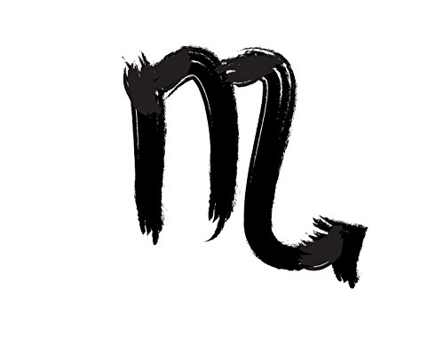 Zodiac Scorpio Temporary Tattoo - Astrology Body Art for Men and Women - Set of 2 Zodiac Semi-Permanent Tattoos, 1.5" x 1.5"