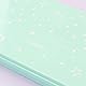 Craftelier - Spezial-Stempelreinigungsablage für Scrapbooking und Basten mit herausnehmbaren Reinigungspads | Größe 16,9 x 10,9 cm - Türkis mit weißem Kosmos-Muster