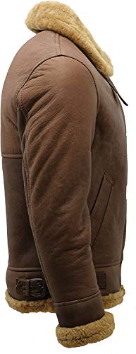 B3 Bomber Brown Shearling pelle di pecora Aviator