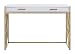 Safavieh DSK2201A Home Collection Elaine Desk White and Gold