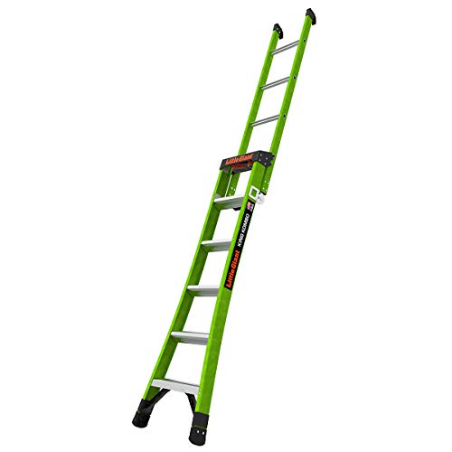 Little Giant Ladders, King Kombo, Professional, 6 Ft. A Frame, 10 Ft. Extension, Single Hinge, Fiberglass, Type 1AA, 375 lbs Weight Rating, (13906-001)
