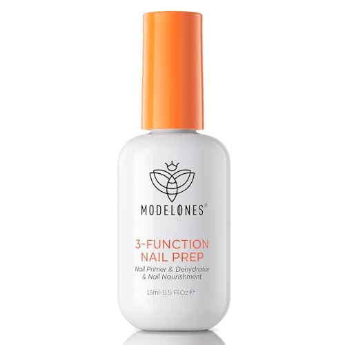 Modelones Deshidratador e Primer 3 en uno para uñas de gel sin hema, 15ml tres efectos y deshidratador de uñas e hidratación de las uñas para esmalte de uñas en gel UV Esmalte en gel-1pc