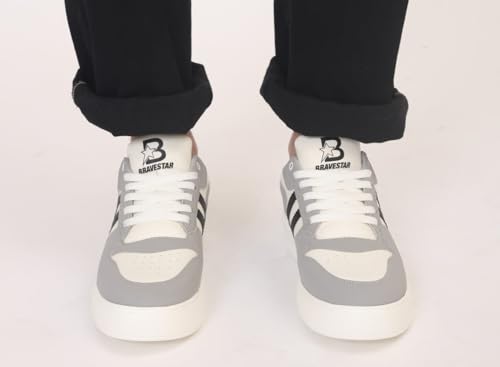 Image of BRAVESTAR Flame Sneaker for Men,Lightweight,Soft Cushioned Insole,Trendy,Stylish,Low top Sneaker
