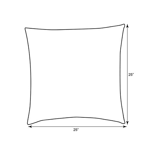 Pillow Perfect Bright Floral Outdoor Throw Accent Pillow, Plush Fill, Weather, And Fade Resistant, Oversize Square - 25" X 25", Blue/Purple Gregoire, 1 Count #TOP1