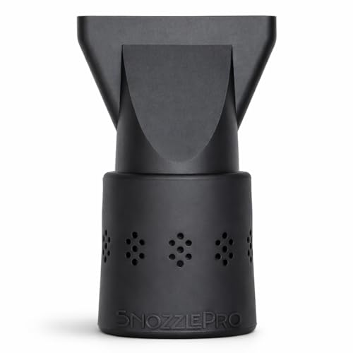SnozzlePro Universal Hair Dryer Concentrator Nozzle Attachment Set – Patented No-Slip Design – Fits Most Standard Blow Dryers 1.5”–2.25”