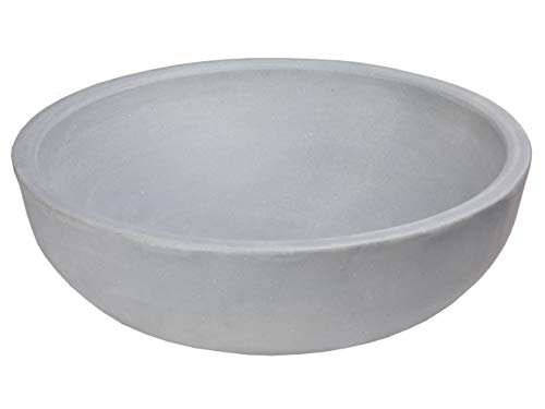 16 inch Concrete Round Vessel Sink (Light Gray)