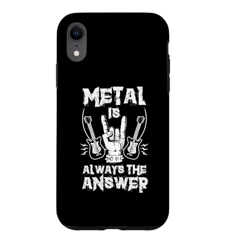 Metal is always the answer �w�r�[�~���[�W�b�N�G���L�M�^�[ �X�}�z�P�[�X iPhone XR �p