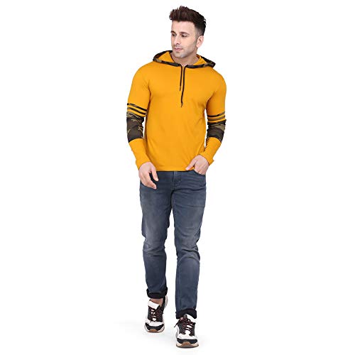 Image of Men's Regular Fit Designer Hood Full T-Shirt