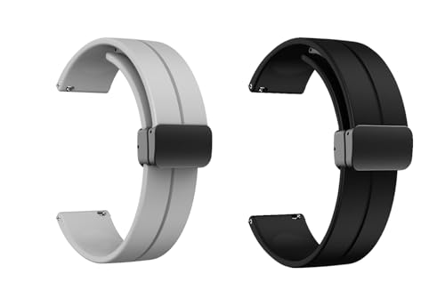 Image of IIK COLLECTION 22mm Silicone Strap for Smart Watches | Combo Pack Compatible With Noise, Fireboltt, Boat Xtend, Pebble, Boat Flash, Noise Color Fit, Ultra Smart Watch & All Watches