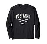 Positano Italy Vintage Nautical Paddles Sports Oars Long Sleeve T-Shirt