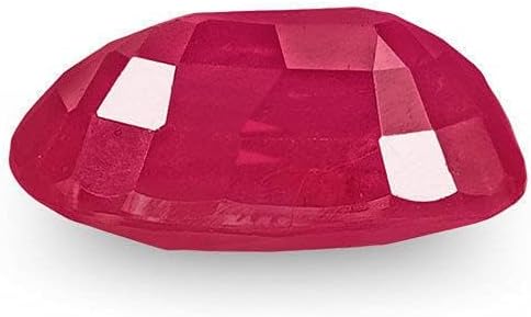 Miniatura 4 de Piedra preciosa de rubí certificada en laboratorio, natural, 100% real, ovalada, piedra suelta, 3.5 unidades