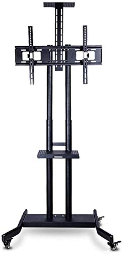 Hochleistungs-TV-Wagen für Flachbildfernseher mit Rädern und 2-Fach rollendem TV-Ständer Für 50 Zoll/55 Zoll/65 Zoll Plasma/LCD/LED